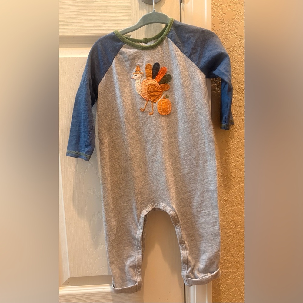 Mud Pie turkey baby outfit